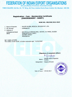 FIEO Certificate